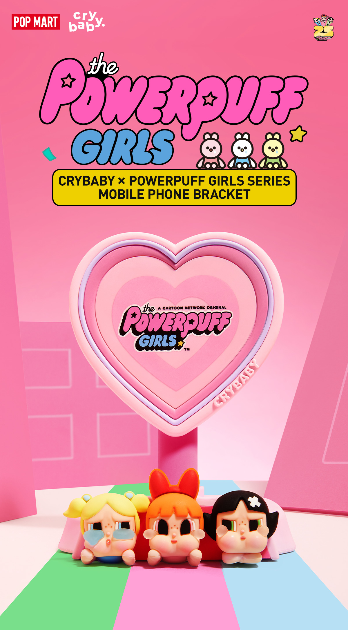 CRYBABY × Powerpuff Girls Series-Mobile Phone Bracket - POP MART