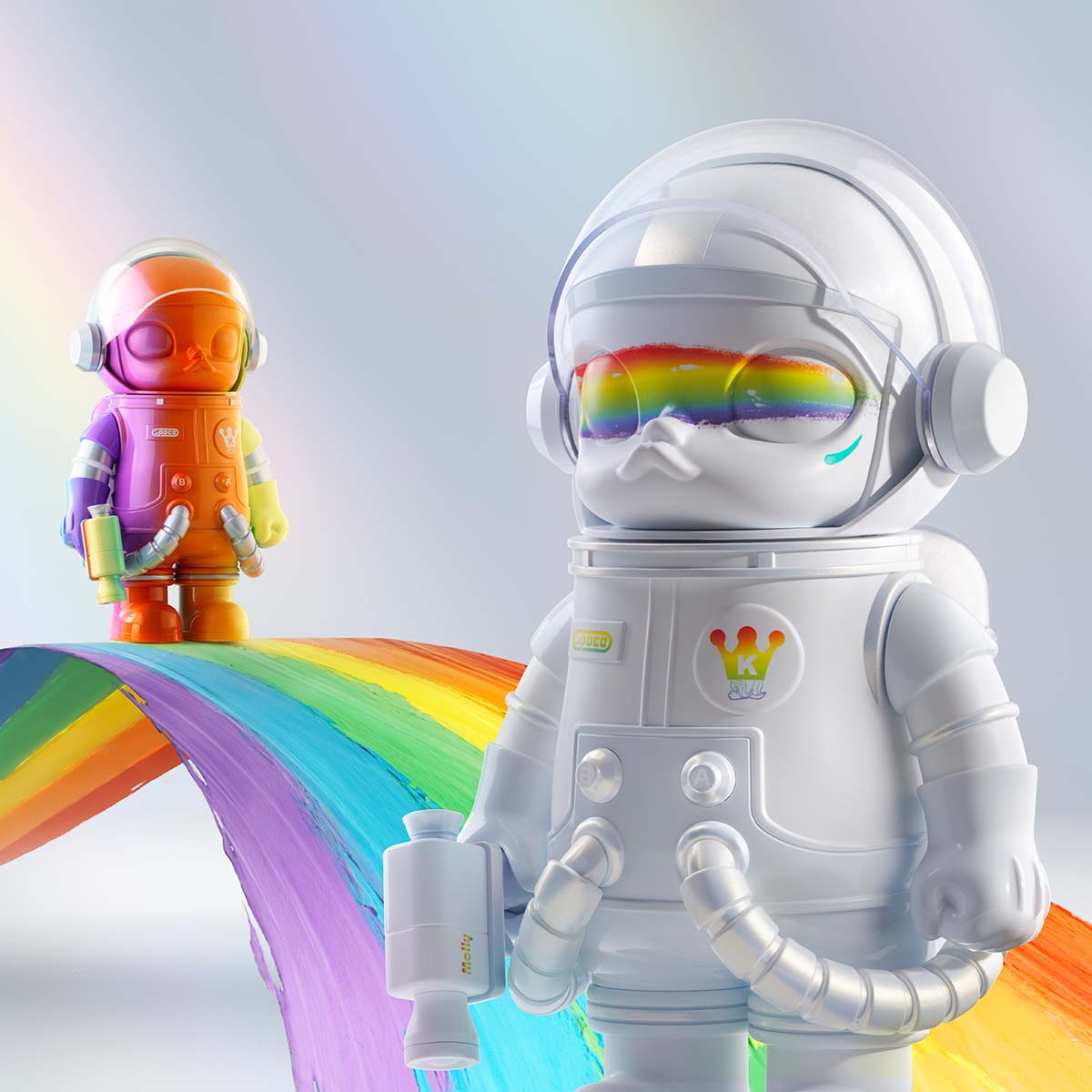 MEGA SPACE MOLLY 400% Rainbow | All MEGA - POP MART (Canada)