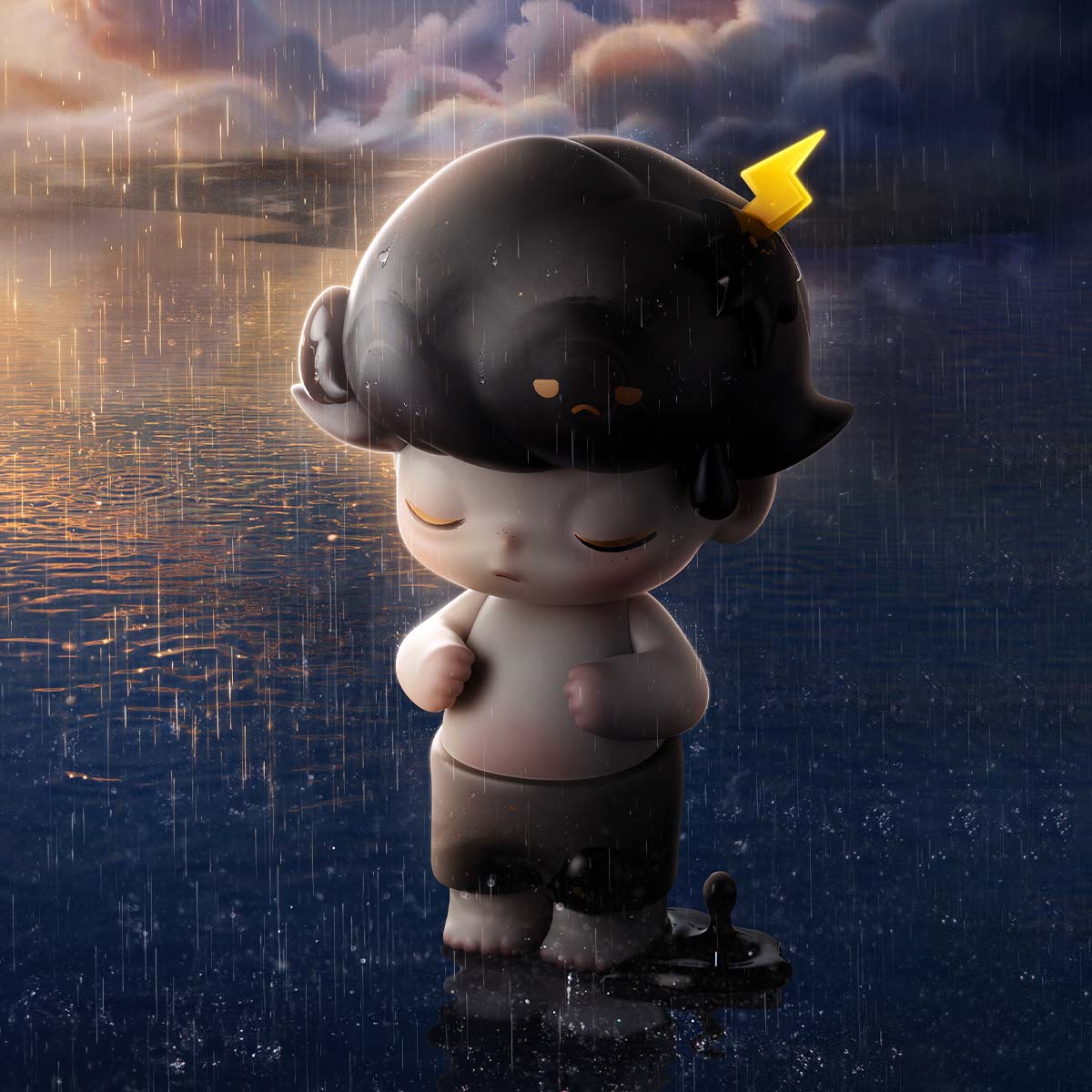 MEGA JUST DIMOO 400% A Thunder Shower | All MEGA - POP MART