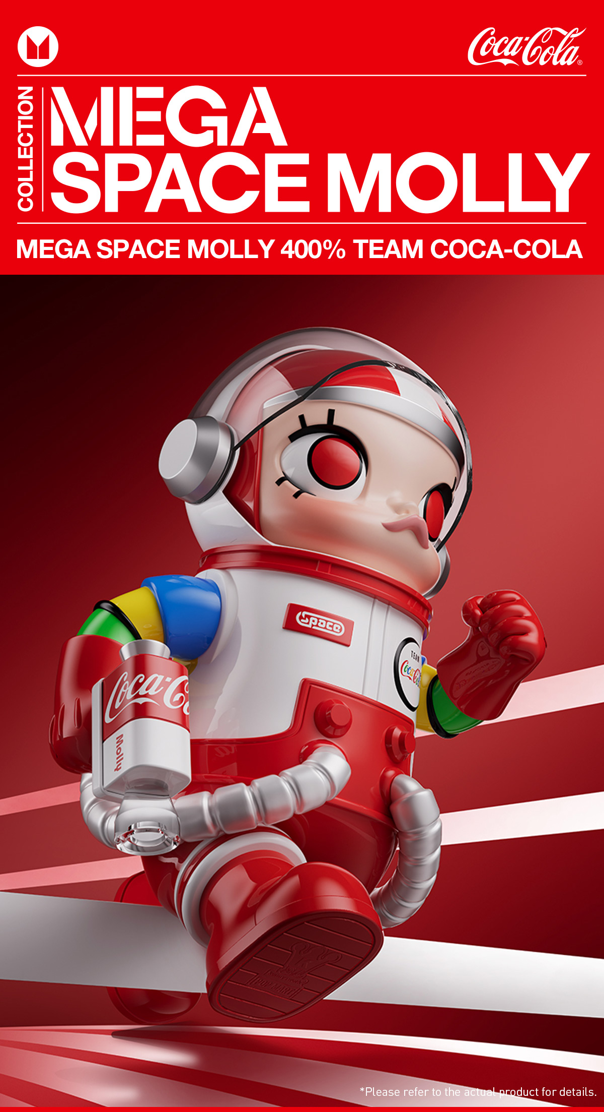 MEGA SPACE MOLLY 400% TEAM COCA-COLA | All MEGA - POP MART (United