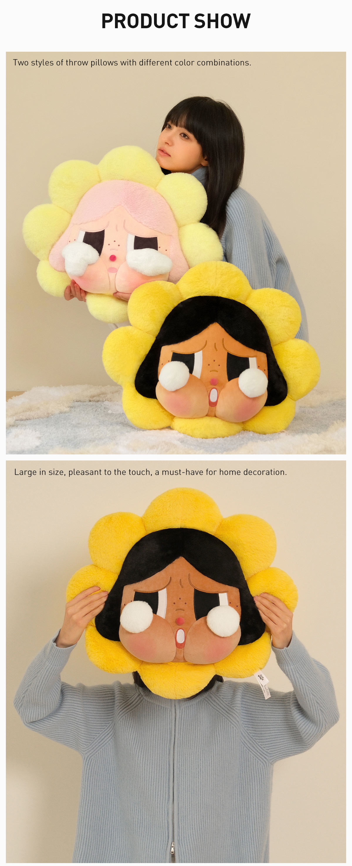 CRYBABY Sad Club Series-Pillow (Pink) | Accessories - POP MART