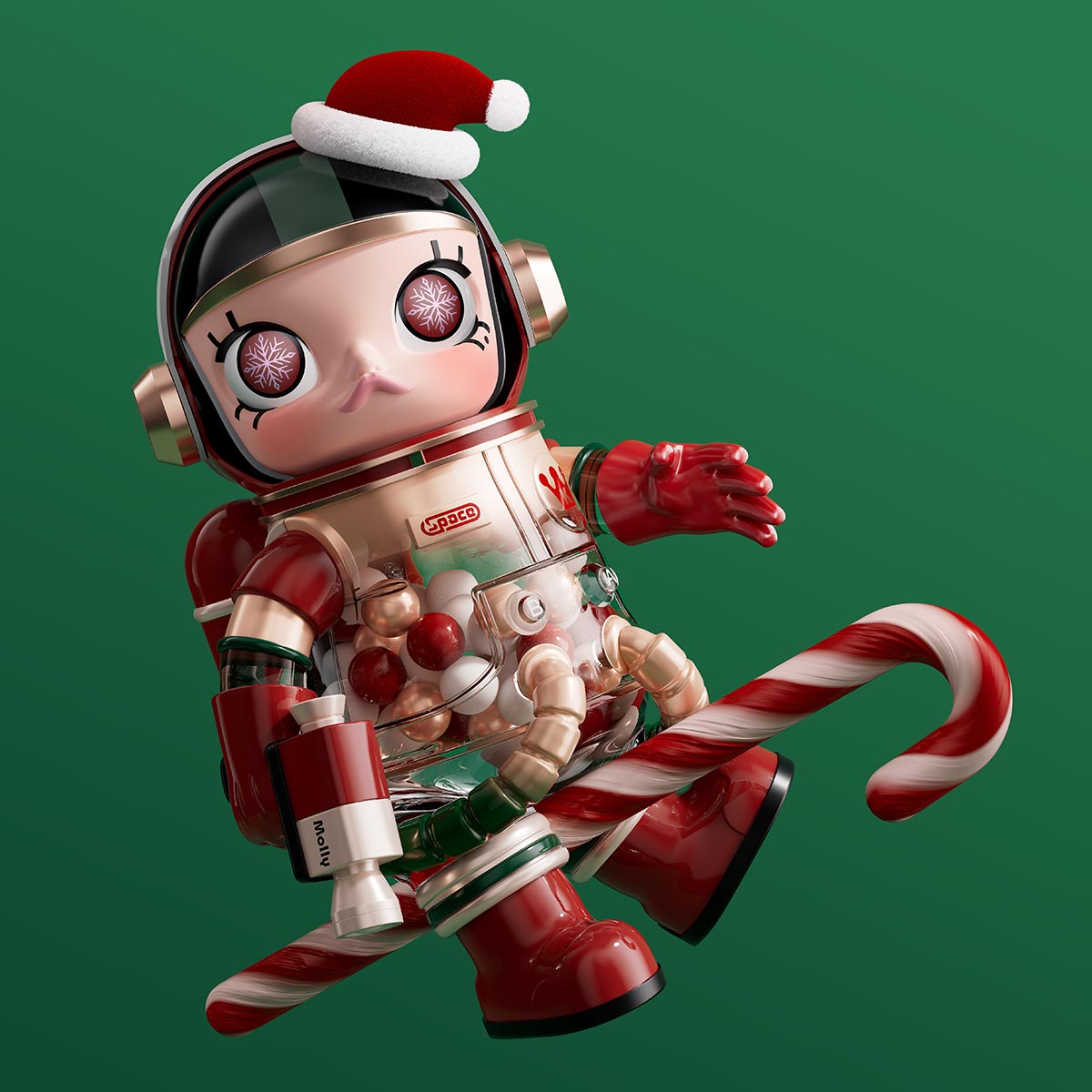 MEGA SPACE MOLLY 400% Christmas2024 - POP MART (United States)