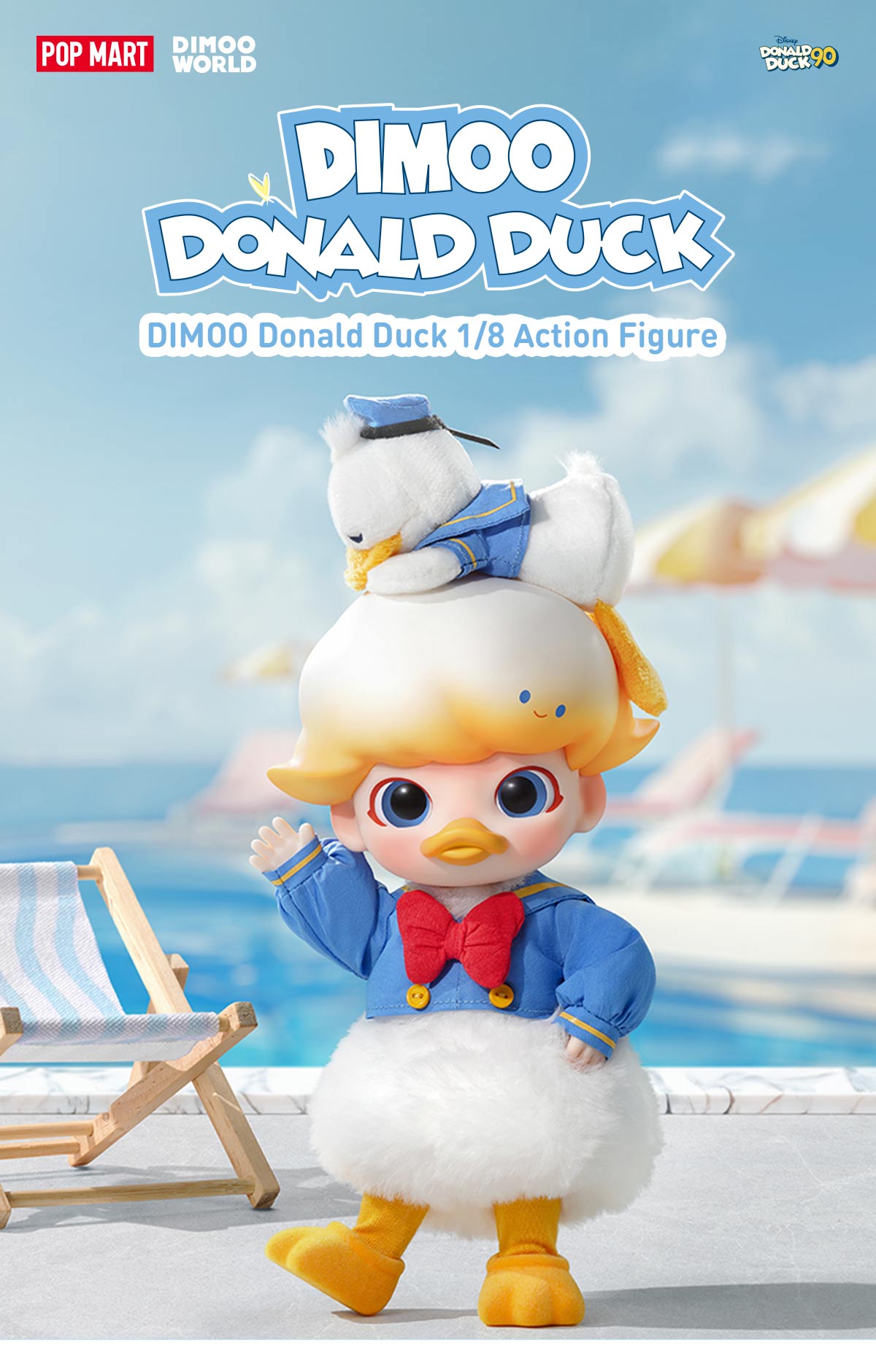 DIMOO Donald Duck 1/8 Action Figure - POP MART (United States)