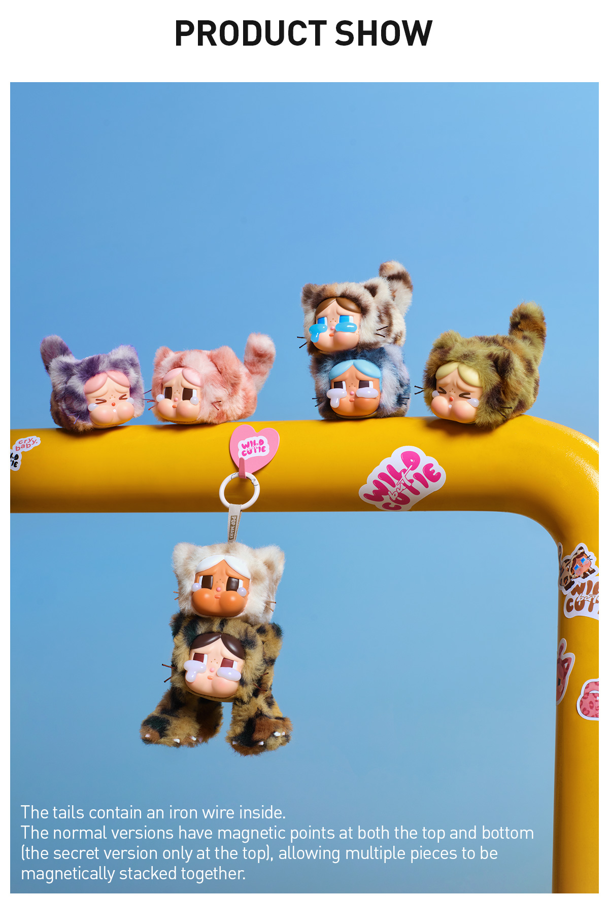 POP NOW:CRYBABY Wild but Cutie Series - Vinyl Plush Pendant Blind