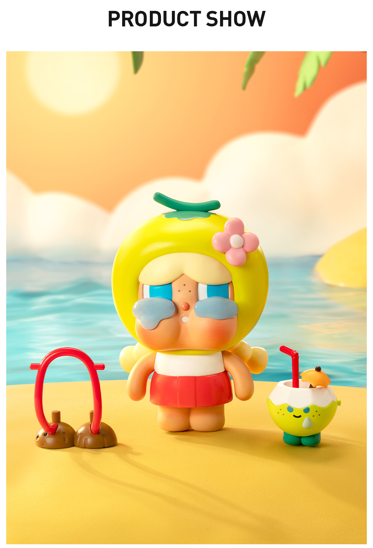 Crybaby Coconut Figure-Green - POP MART (United States)