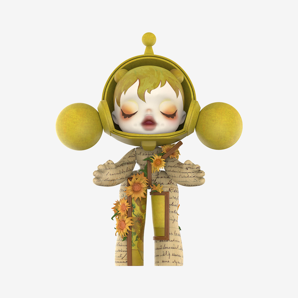 MEGA α SKULLPANDA 400% Van Gogh Museum Sunflowers - POP MART