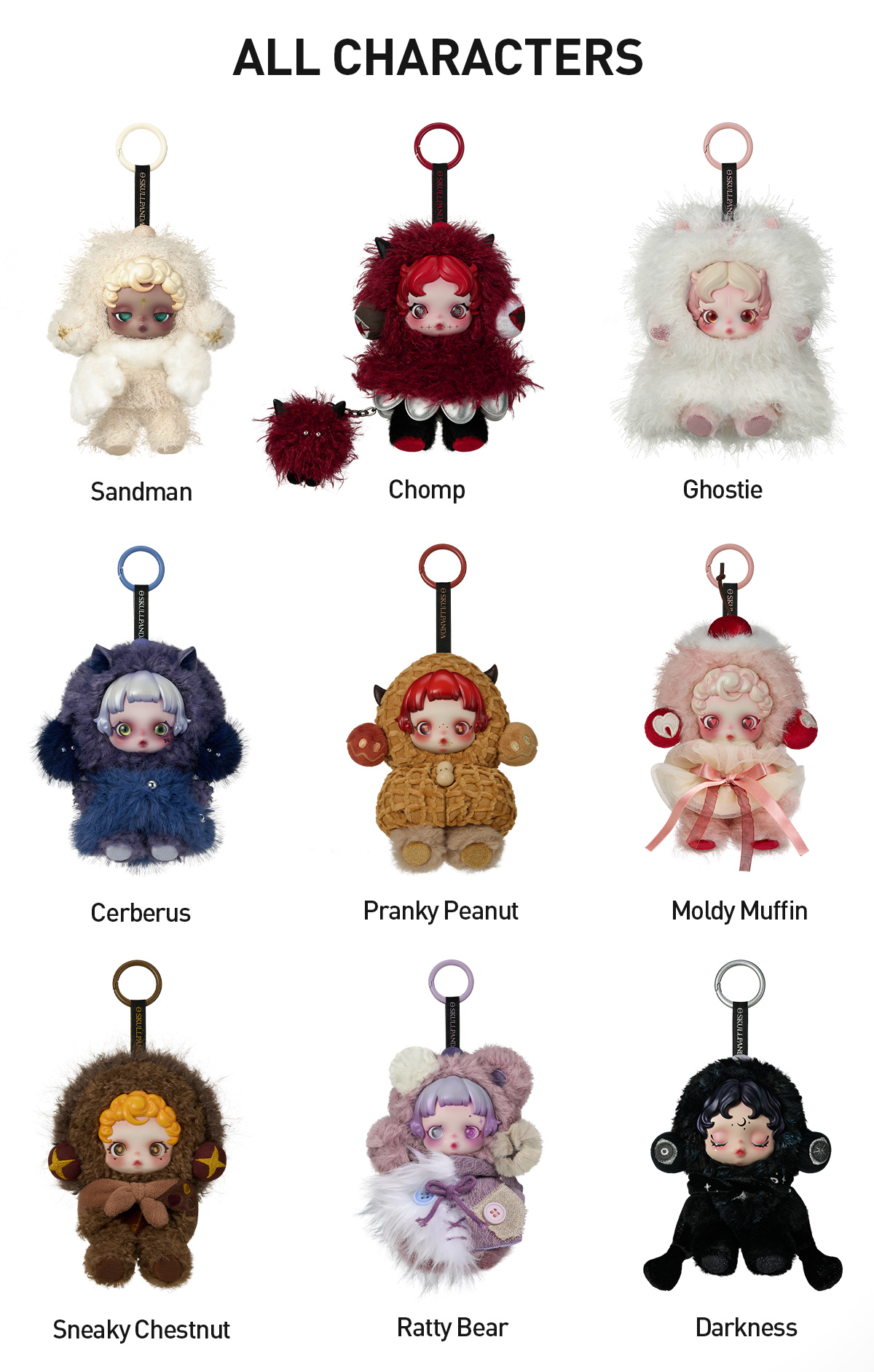 POP NOW:SKULLPANDA You Found Me! Series Plush Doll Pendant - POP