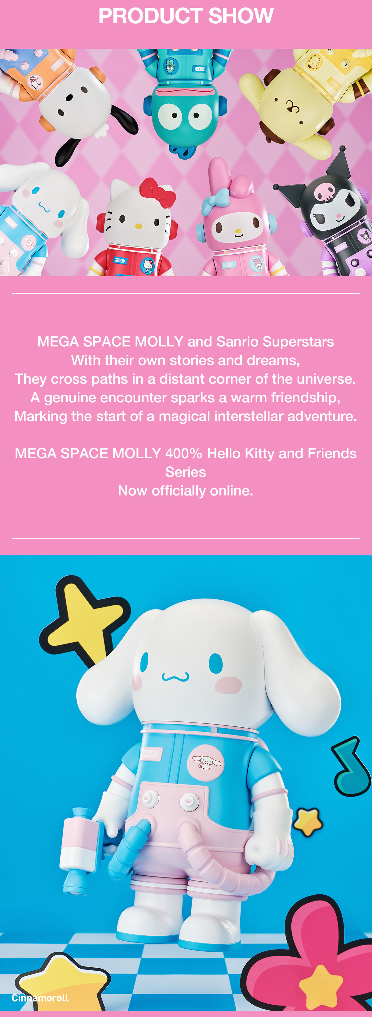 MEGA SPACE MOLLY 400% Sanrio Characters Series - POP MART (United