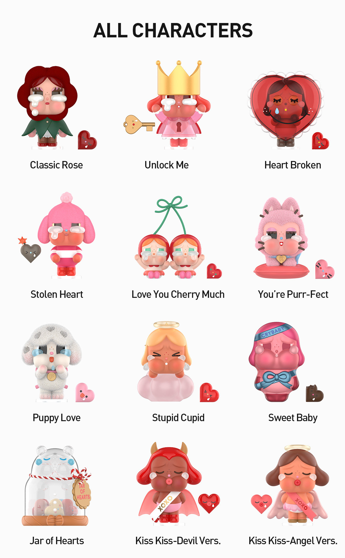 POP NOW:CRYBABY Crying For Love Series Figures - POP MART (United