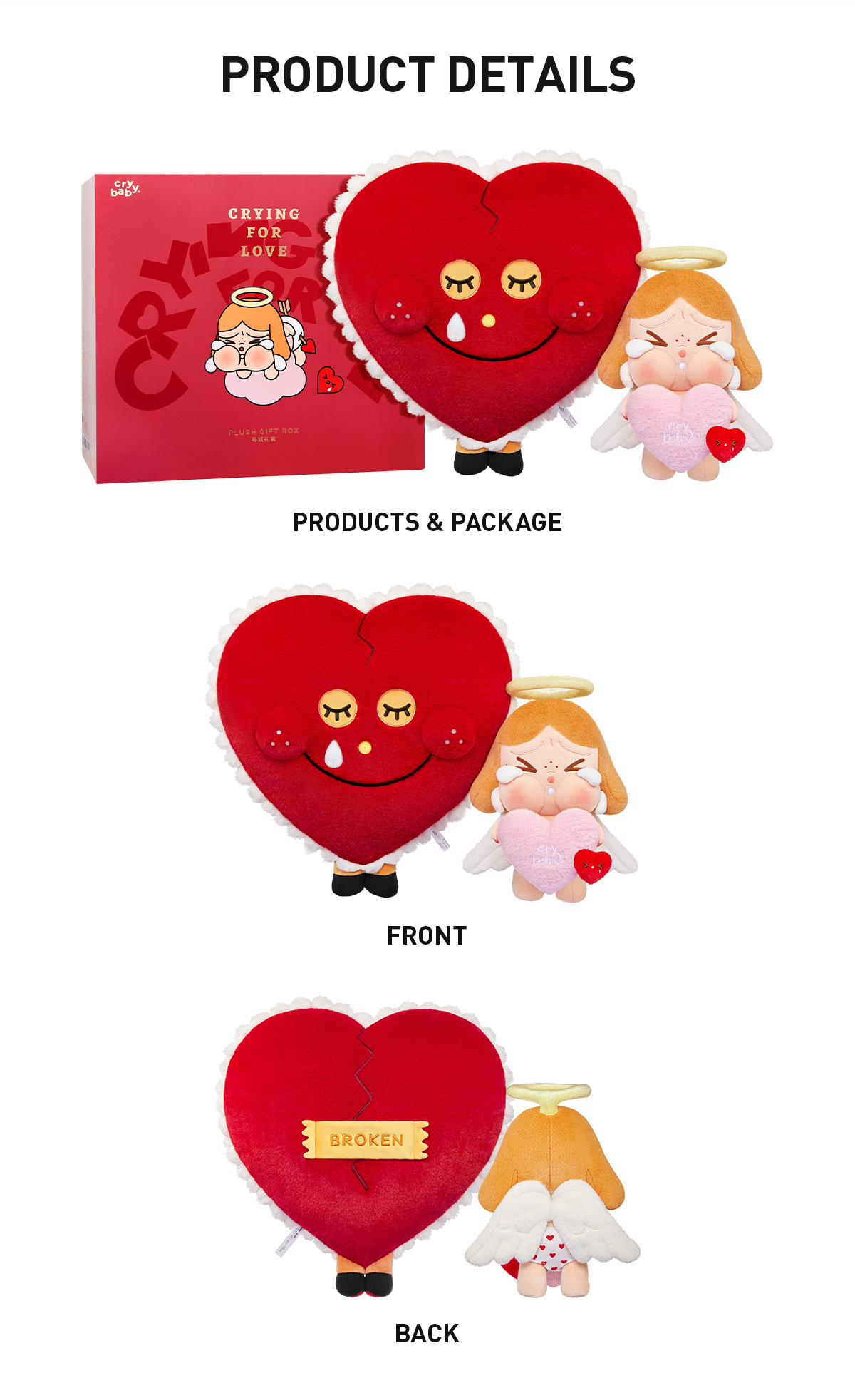 CRYBABY Crying for Love Series-Plush Gift Box - POP MART (United