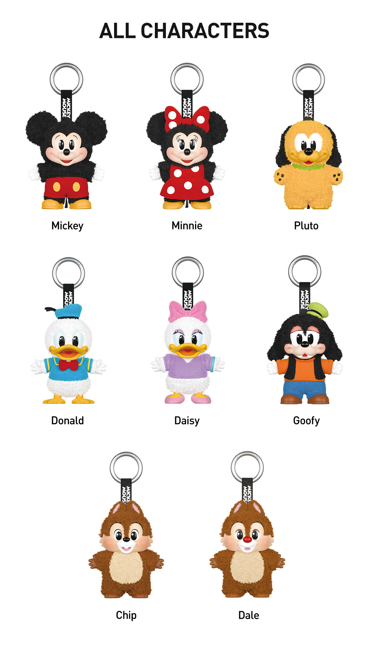 Mickey Family Cute Together Keychain Series Figures - POP MART