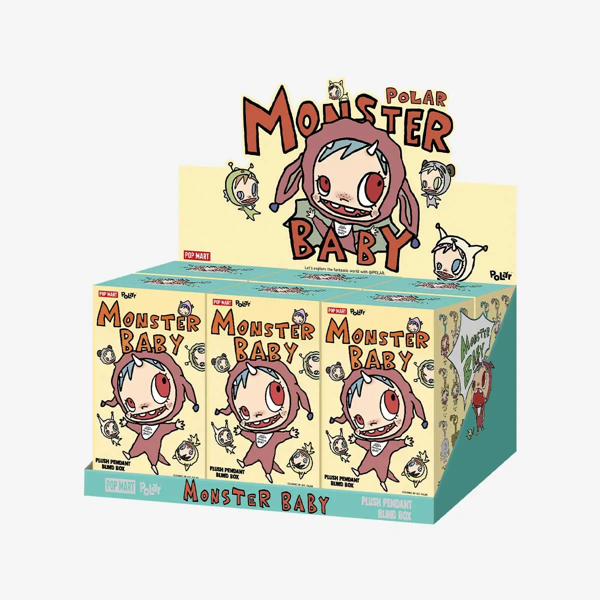 POLAR-Monster Baby Collection Series Plush Pendant Ver.1 - POP