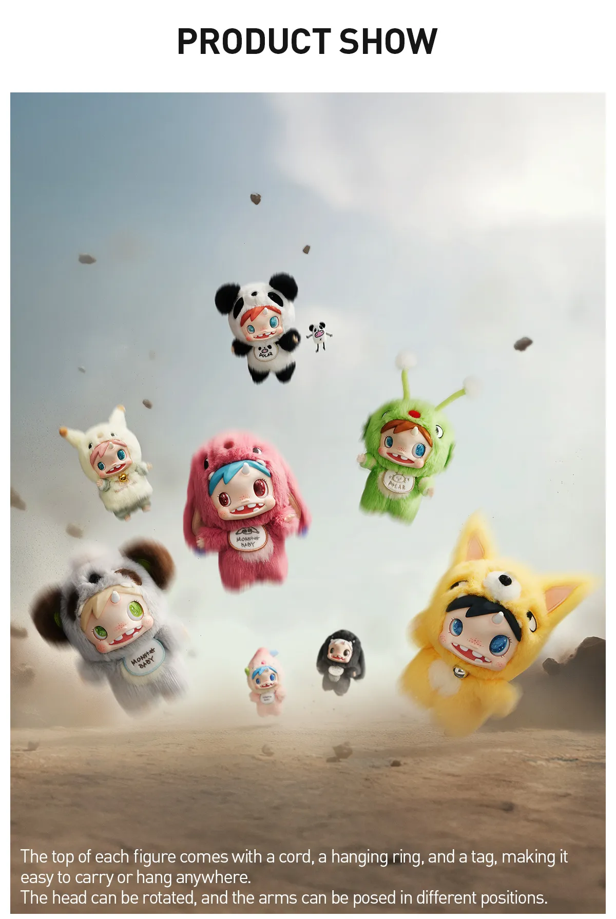 POP NOW:POLAR-Monster Baby Collection Series Plush Pendant Ver.1