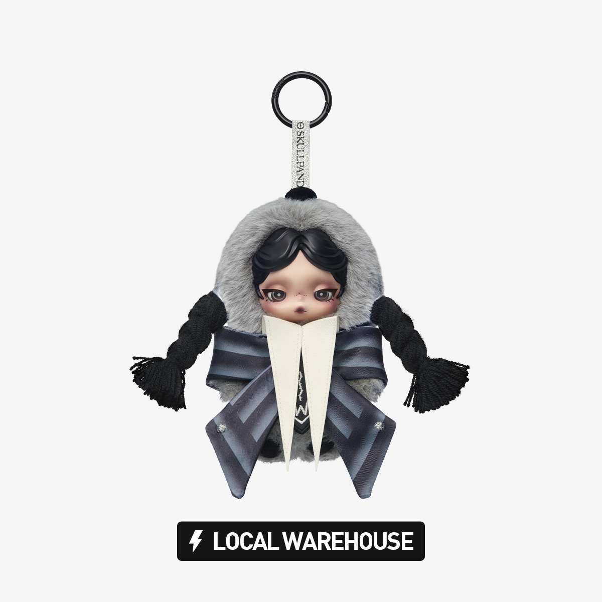 SKULLPANDA × Wednesday Plush（Nevermore Academy Uniform Version