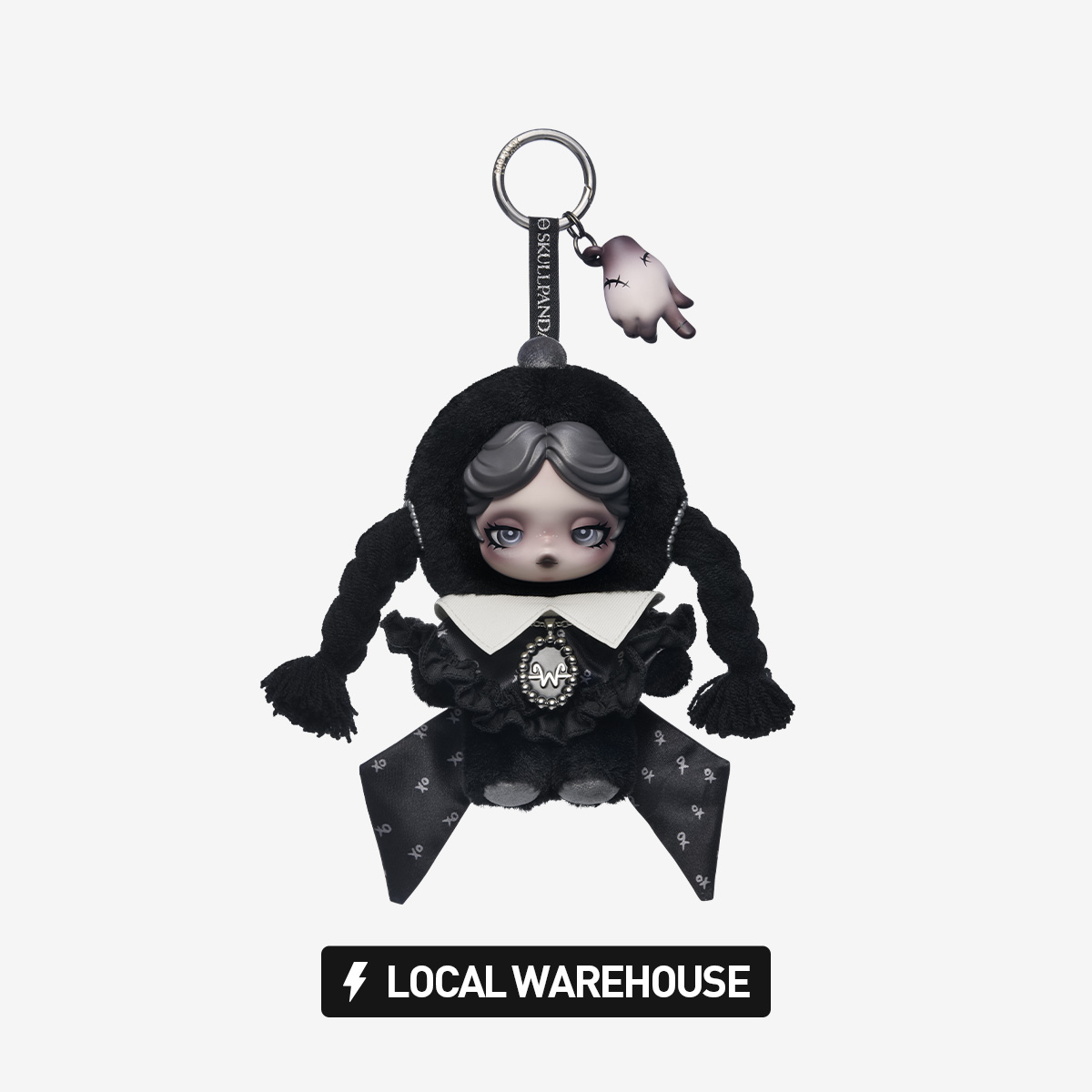 SKULLPANDA × Wednesday Plush（Classic Dress Version） - POP MART