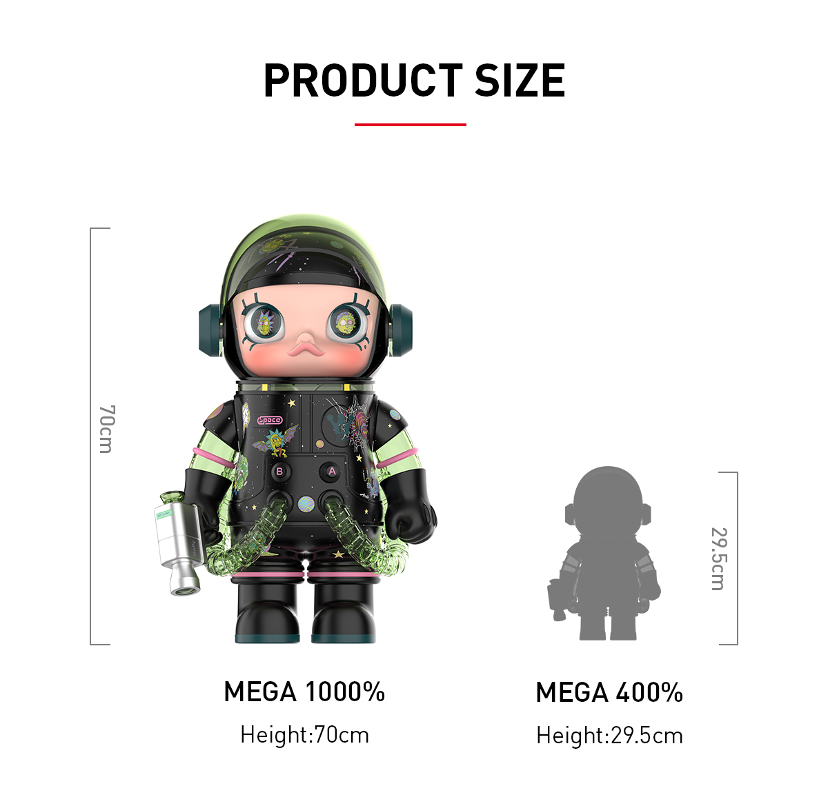 MEGA SPACE MOLLY 1000% Rick and Morty - POP MART (Switzerland)