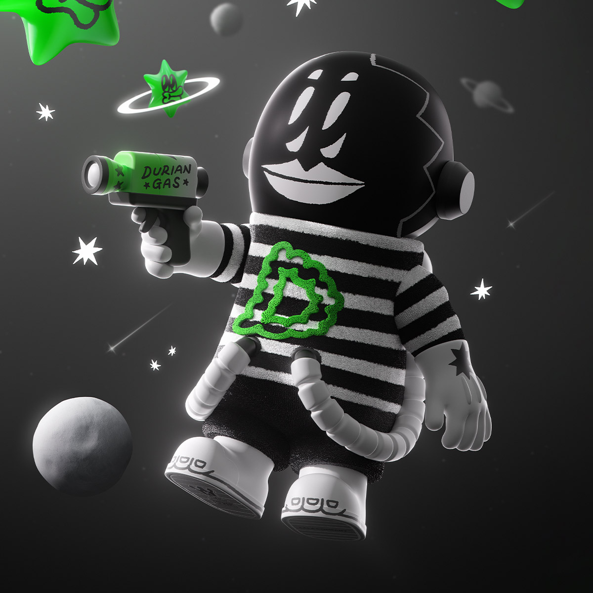 MEGA SPACE MOLLY 400% LALA COMPANY - Durian Man - POP MART (Singapore)