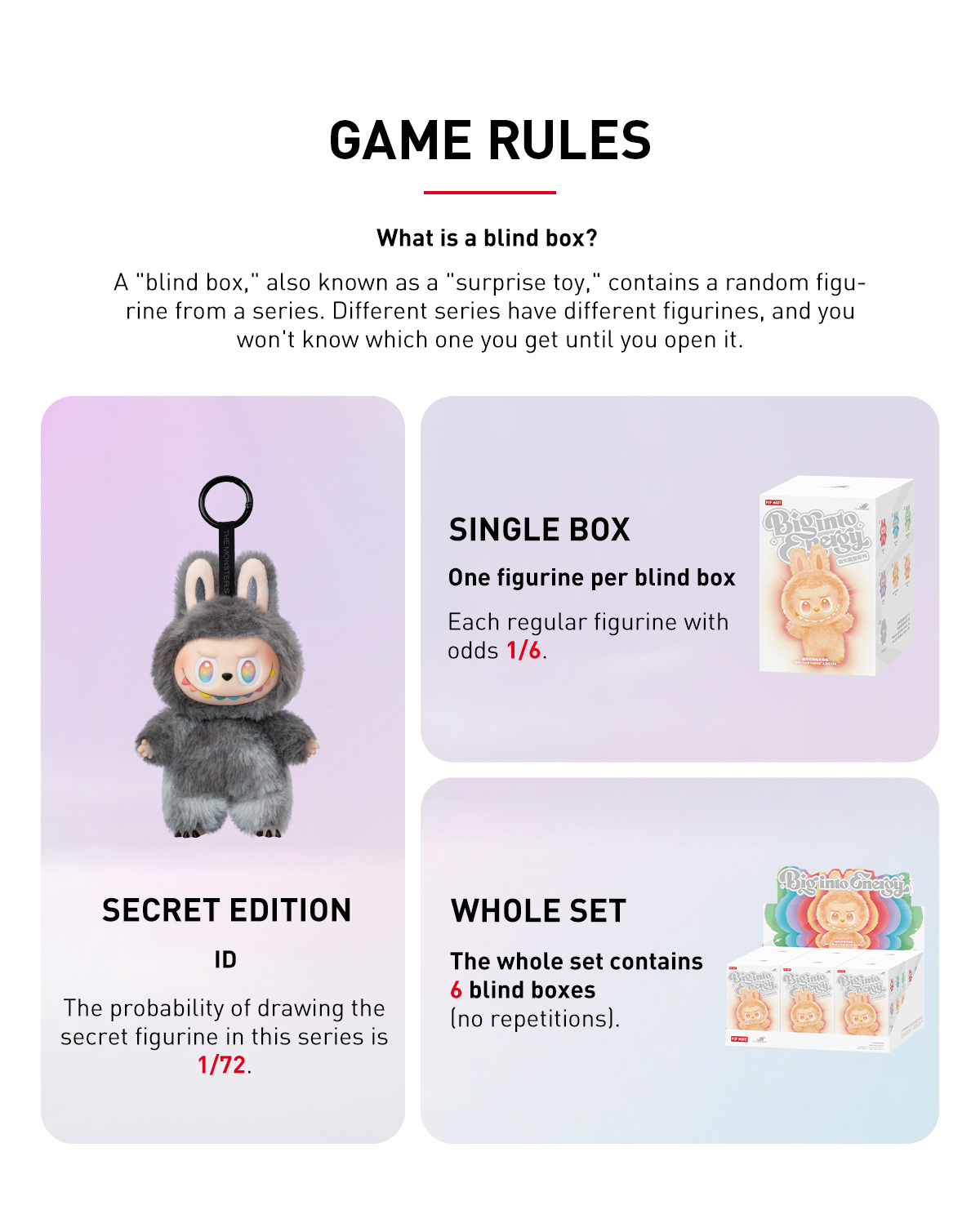 THE MONSTERS Big into Energy Series-Vinyl Plush Pendant Blind Box