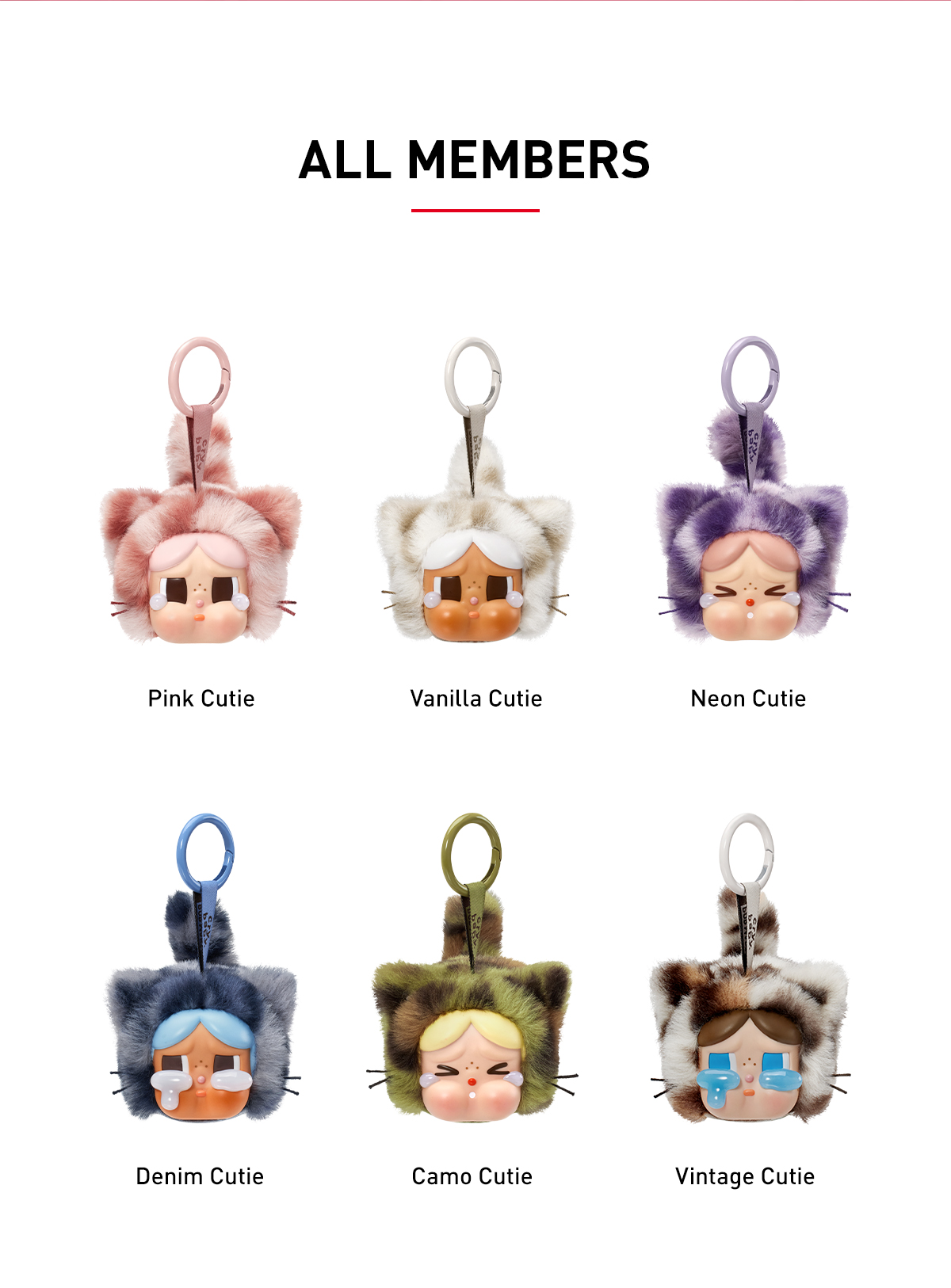 POP NOW:CRYBABY Wild but Cutie シリーズ - ぬいぐるみペンダント