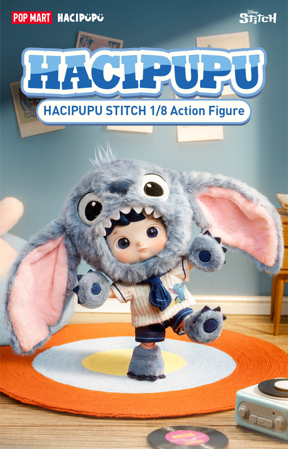 HACIPUPU STITCH 1/8 Action Figure - POP MART (Italy)