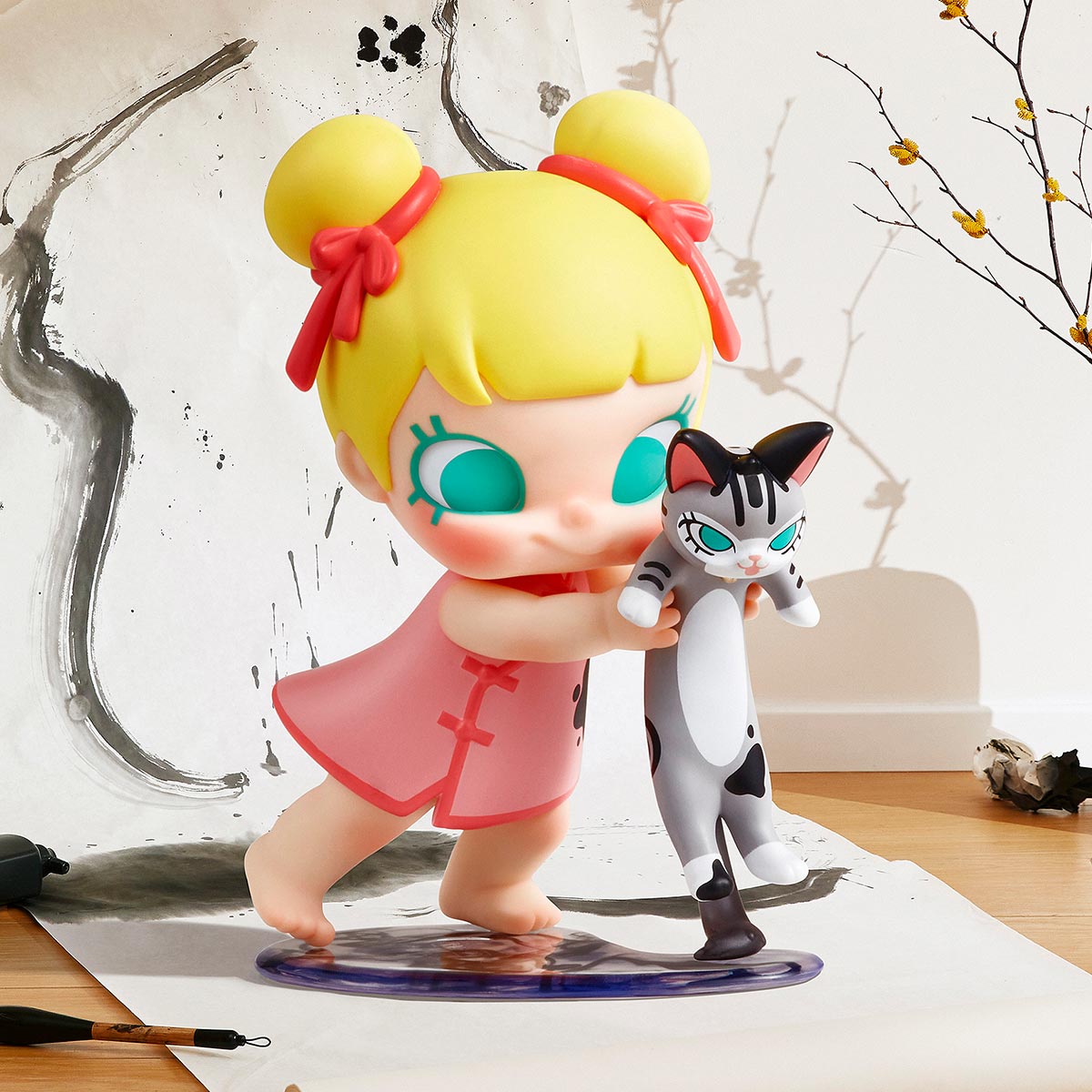 Baby Molly & Baby Tabby Series Figures - POP MART (Japan)