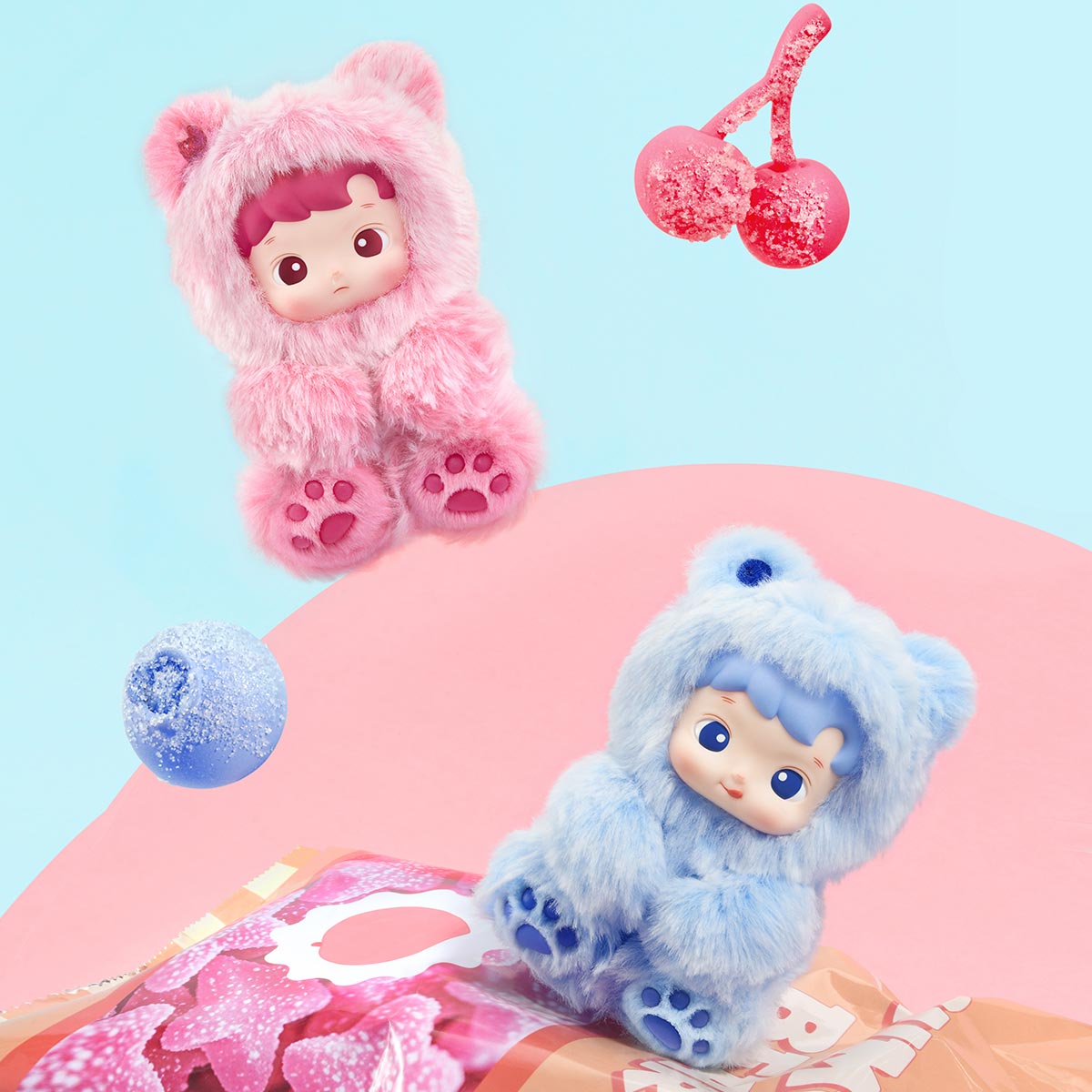 HACIPUPU Gummy Bear Series-Vinyl Plush Pendant Blind Box - POP