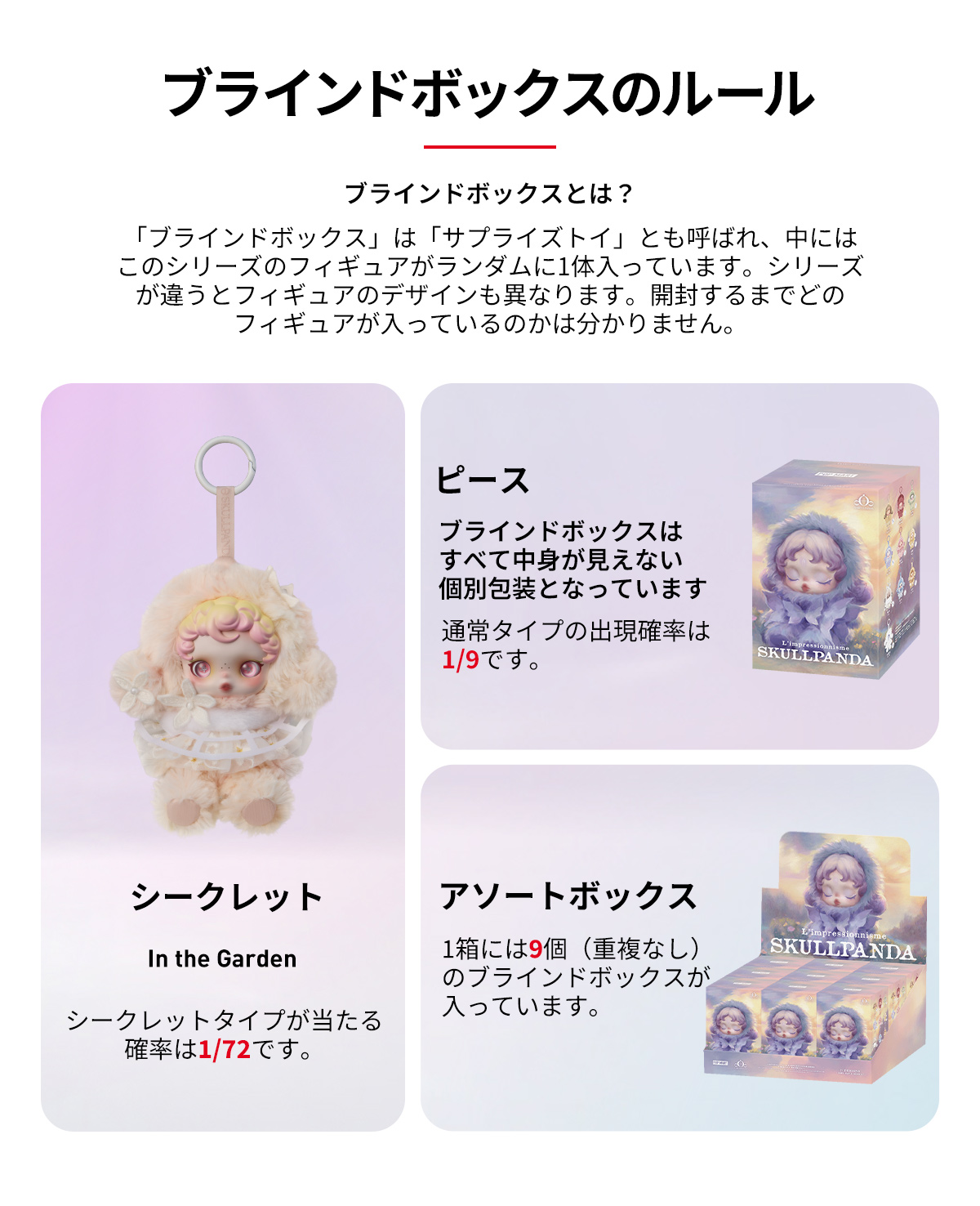 SKULLPANDA L'impressionnisme Series Plush Doll - POP MART (Japan)