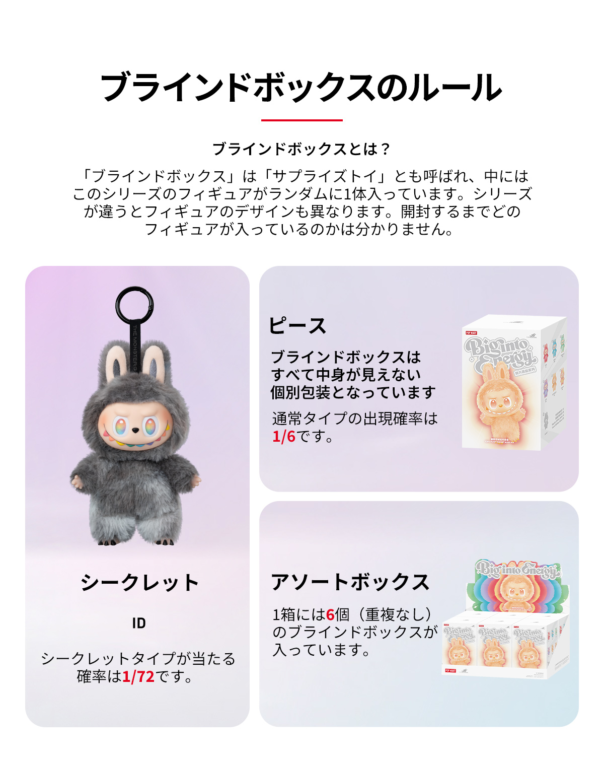 THE MONSTERS Big into Energy シリーズ ぬいぐるみペンダント-Copy