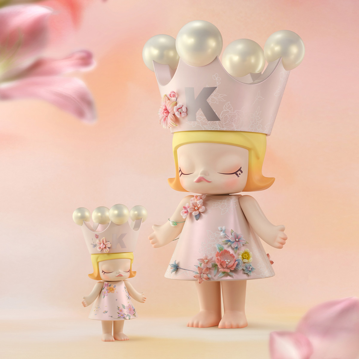 MEGA ROYAL MOLLY 400% - Velvet Flowers - POP MART (Netherlands)