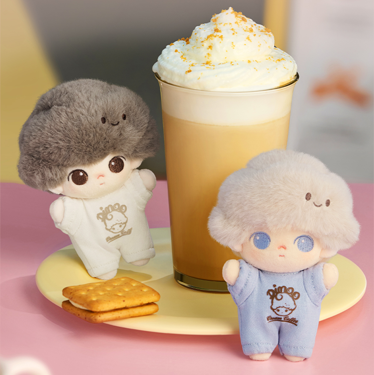 DIMOO Crush on Coffee Series-Soft-faced Plush Keychain Blind Box