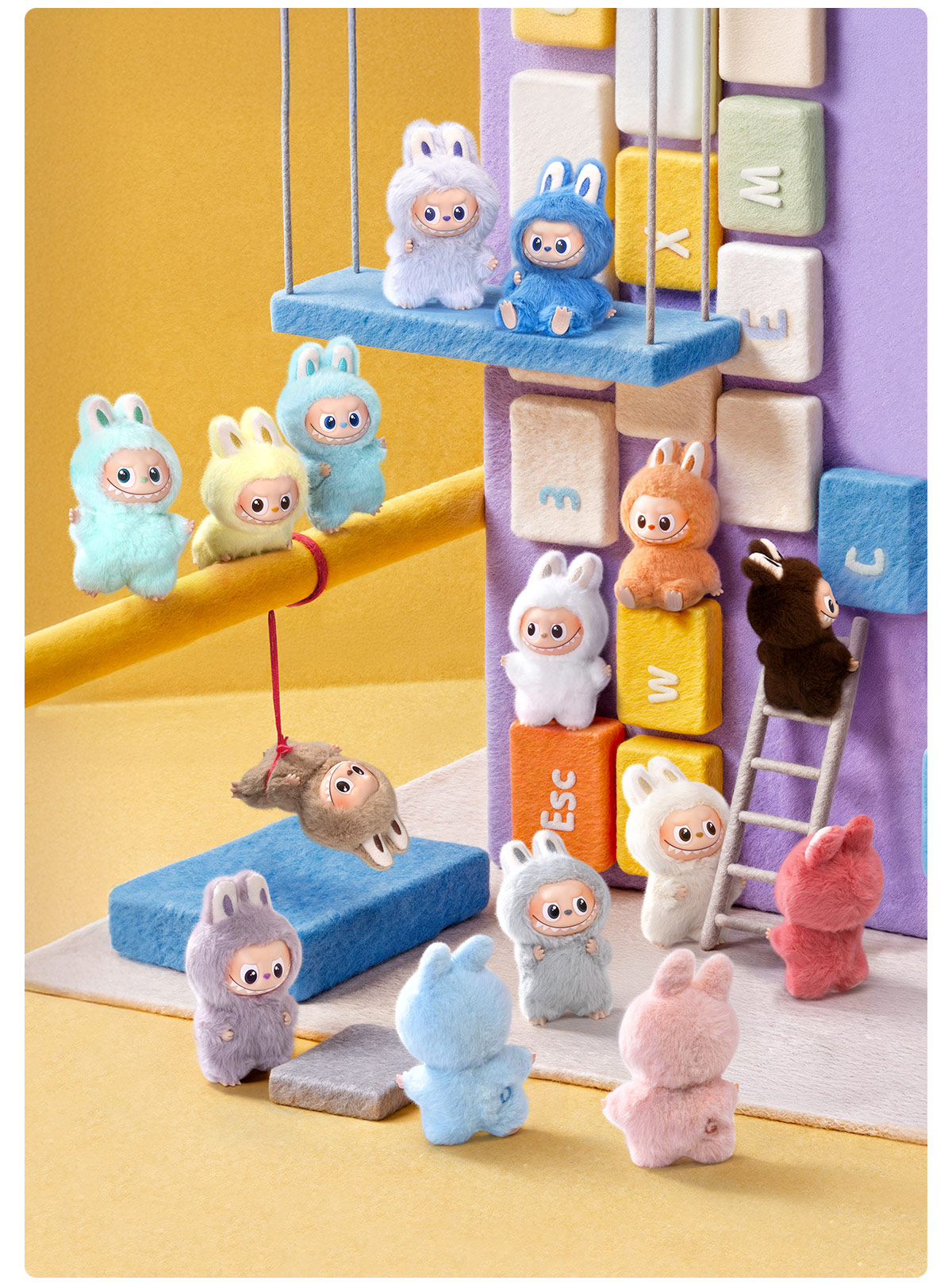 THE MONSTER PIN FOR LOVE シリーズ ぬいぐるみペンダント(N-Z) - POP