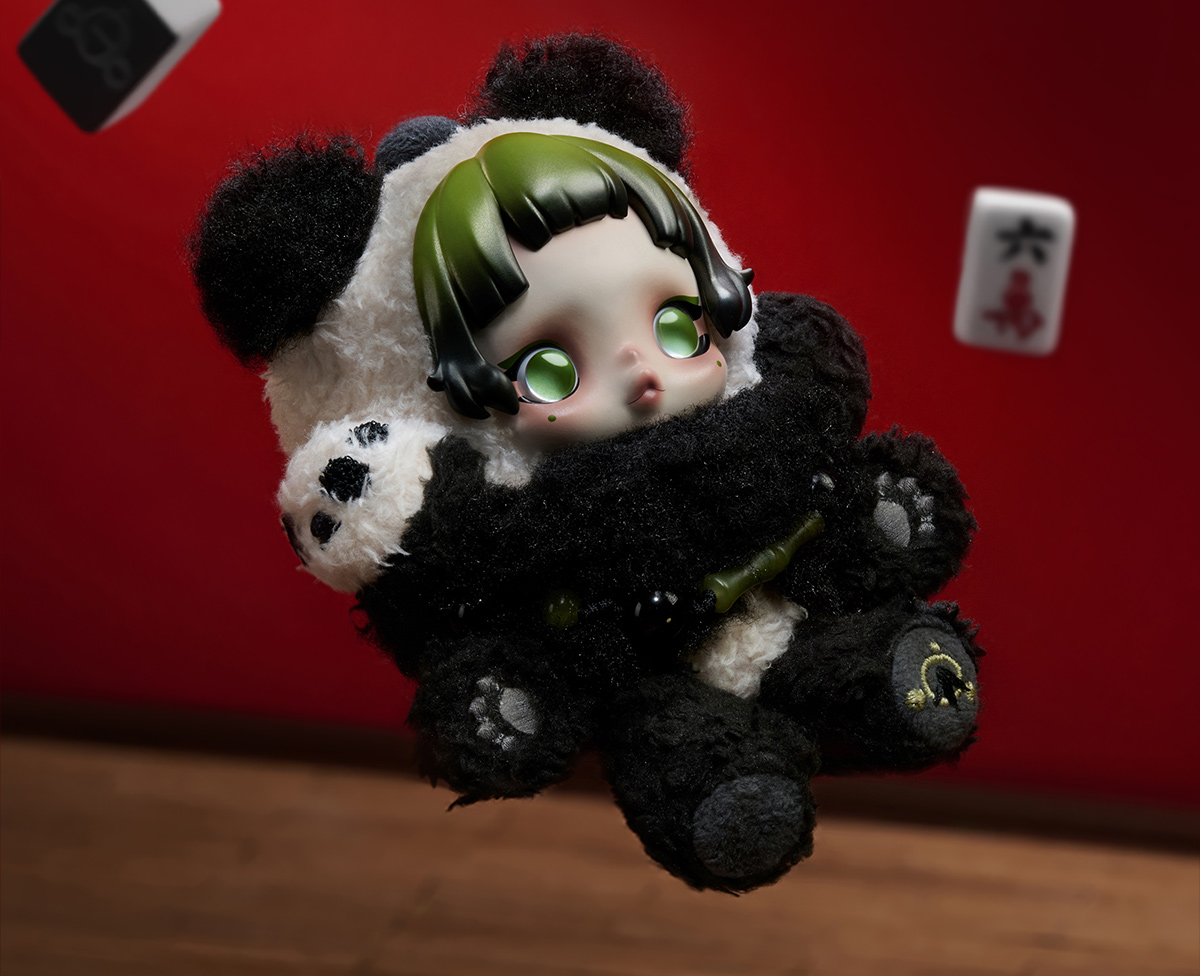 SKULLPANDA Lazy Panda ぬいぐるみペンダント - POP MART (Japan)