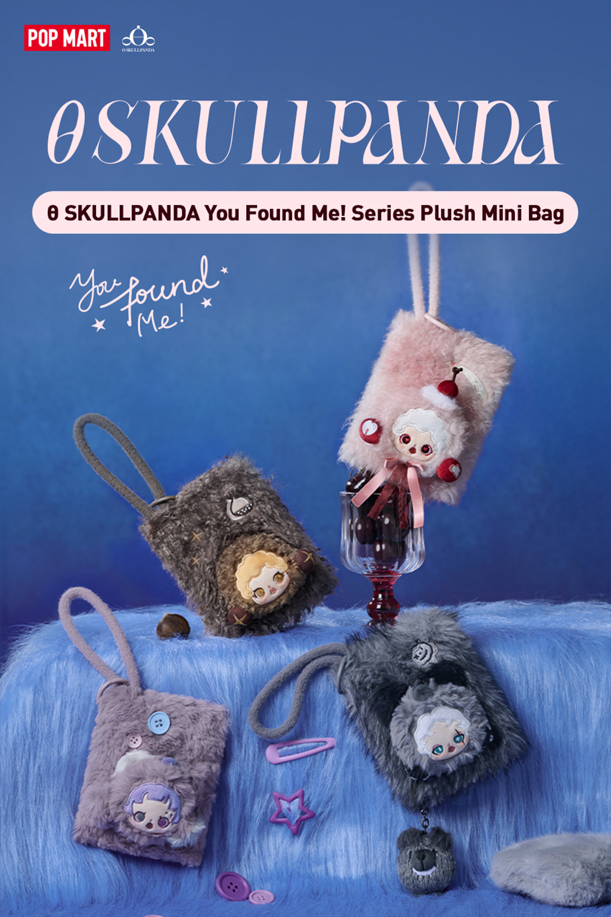 SKULLPANDA You Found Me！Series Plush Mini Bag - POP MART (Japan)