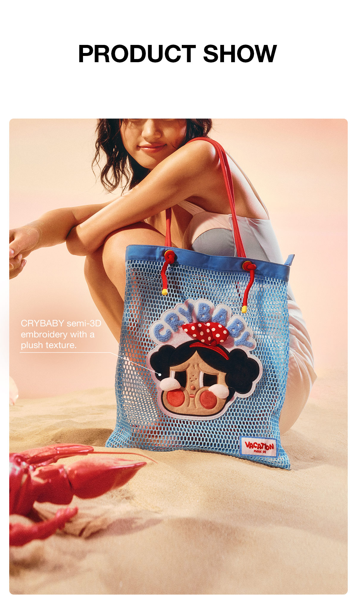 CRYBABY Vacation Mode On Series-Shoulder Bag - POP MART (Japan)