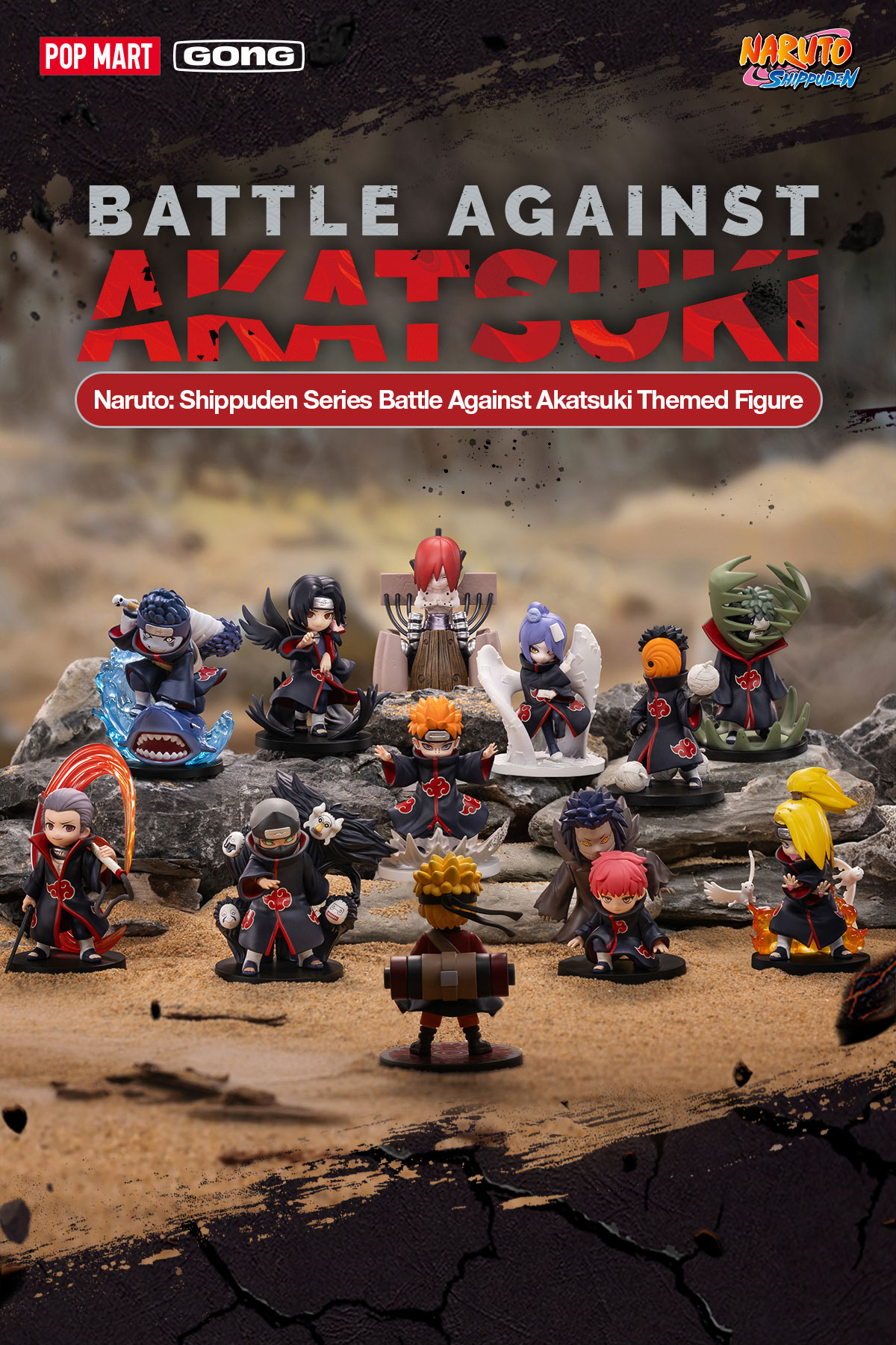 Naruto: Shippuden Series Battle Against Akatsuki Themed Figure