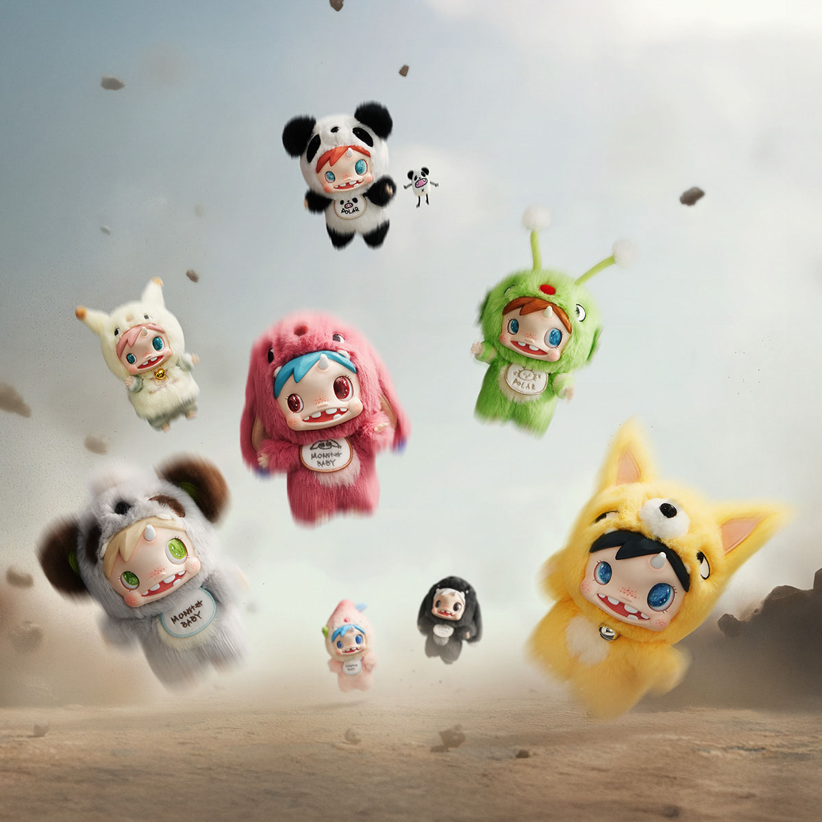 POLAR-Monster Baby Collection Series Plush Pendant Ver.1 - POP