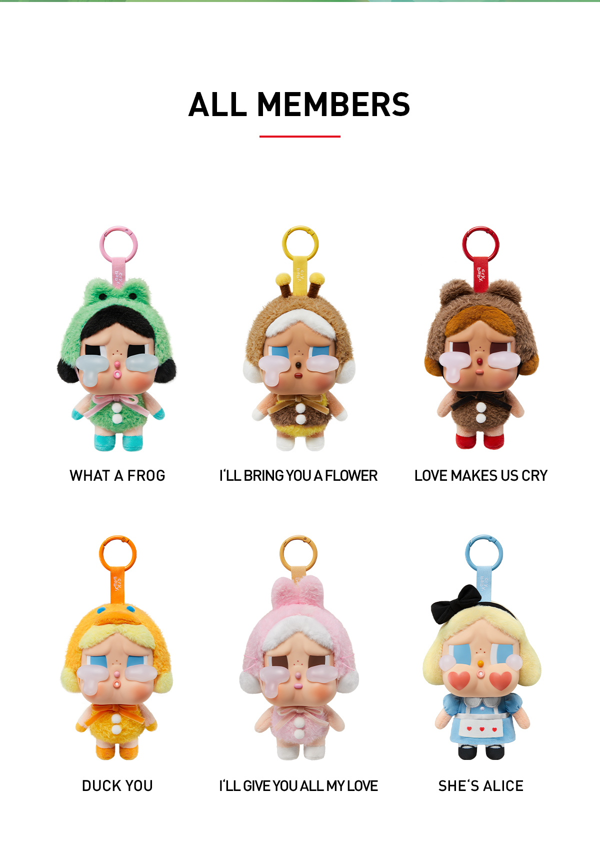 CRYBABY Crying Again Series-Vinyl Face Plush Blind Box - POP MART