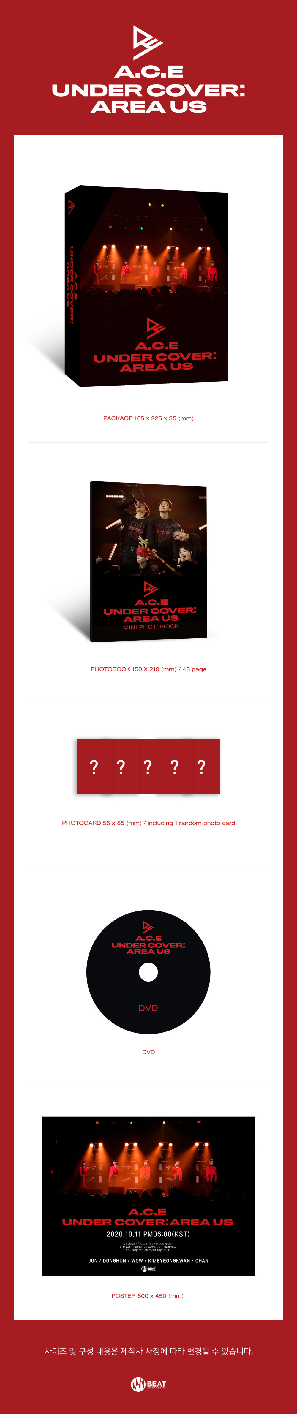 A.C.E [UNDER COVER : AREA US] LIMITED DVD EDITION