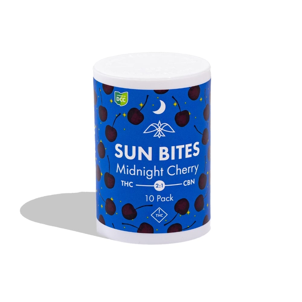 Midnight Cherry 2:1 Sunbites - 100mg Candies - 10pk | Firelands
