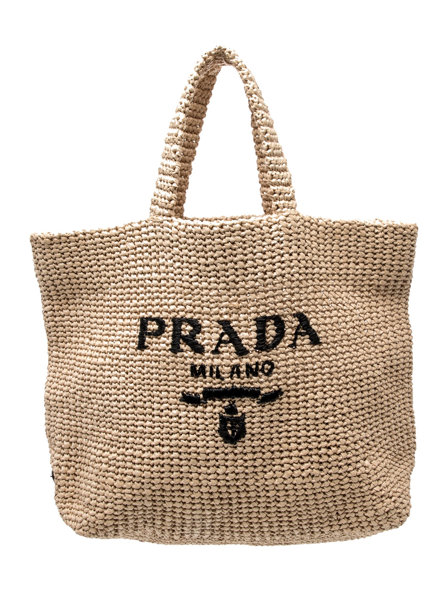 Prada Vitello Phenix Leather Web Stripe Strap Crossbody - Black