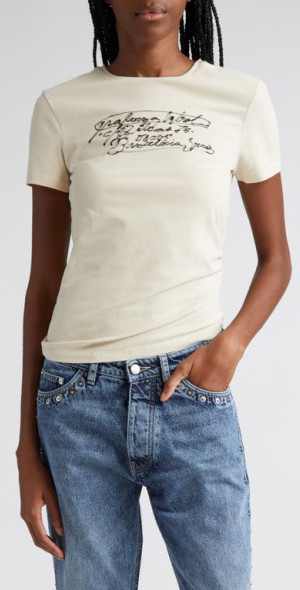 Paloma Wool - Aquila Stretch Organic Cotton Graphic T-Shirt in