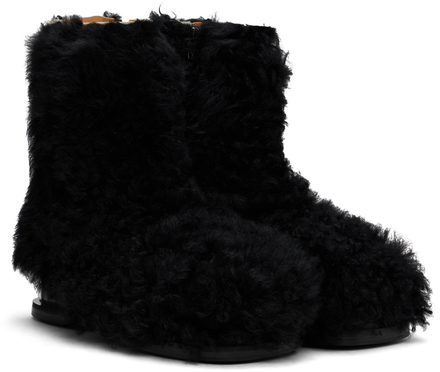 EGONlab - Black Stun Shearling Boots