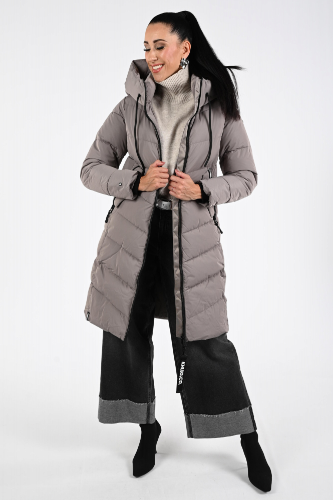 Khujo Mikia2 jas / mantel Beige | Jeroen Beekman damesmode