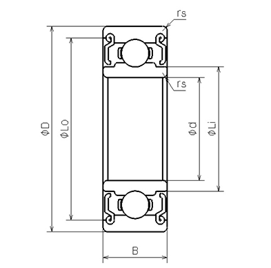 DDR-1560ZZ | 深溝玉軸受 | ミニチュア・小径ボールベアリング