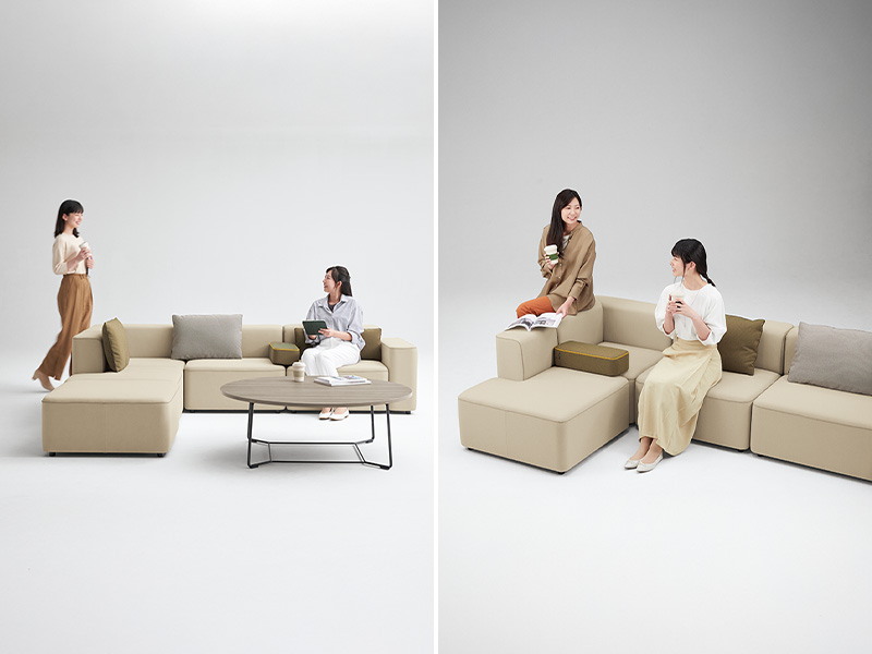 ライブス ラウンジソファ｜オフィス｜製品情報｜株式会社オカムラ