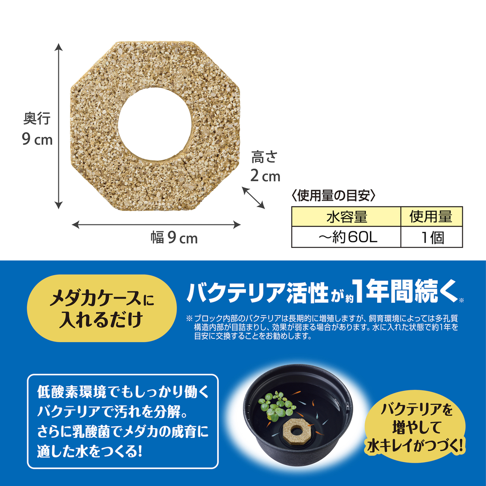 ベストバイオブロック メダカ鉢用 | ジェックス株式会社