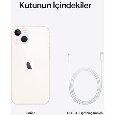 Apple iPhone 13 128 GB Beyaz Fiyatı - Taksit Seçenekleri