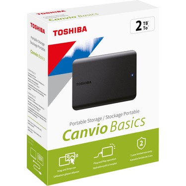 Toshiba 2TB Canvio Basic 2.5 Gen1 USB 3.2 Harici Harddisk Fiyatı