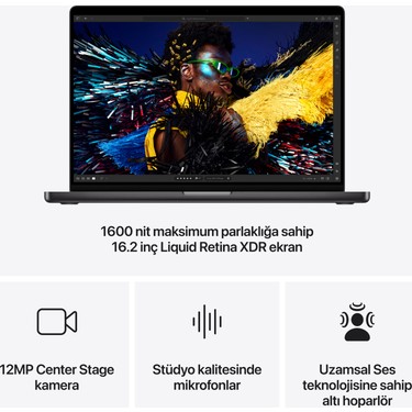 Apple MacBook Pro M4 Max 48GB 1TB SSD macOS 16 Taşınabilir Fiyatı