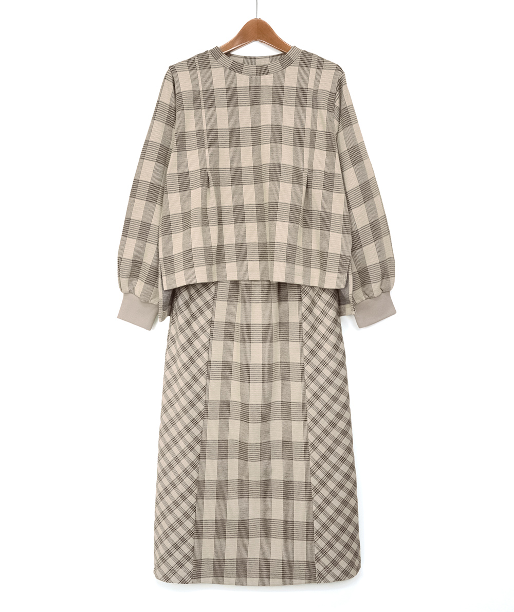 チェックカットセットアップ(ワンピース) | Alphabet's alphabet公式通販